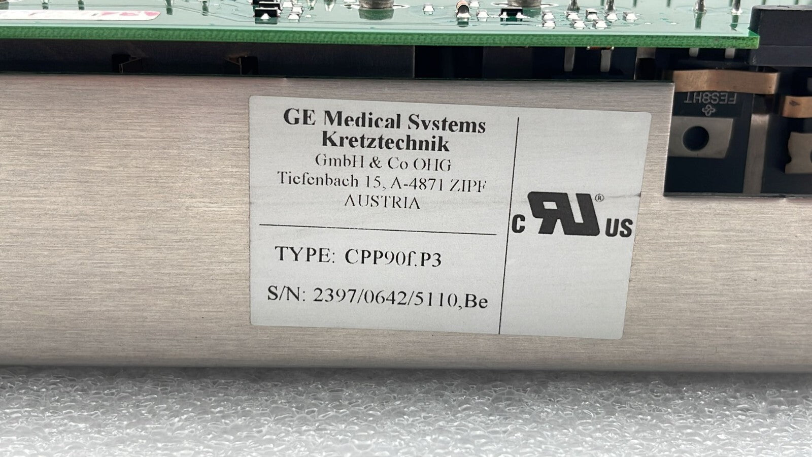 GE Voluson 730 Expert Ultrasound Control Processor CPP90f.P3 KTI208498