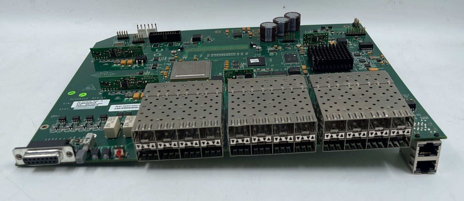 Telco Systems T-metro TM-7124S-DC Ethernet Switch Board 24-Port PCB PC500712