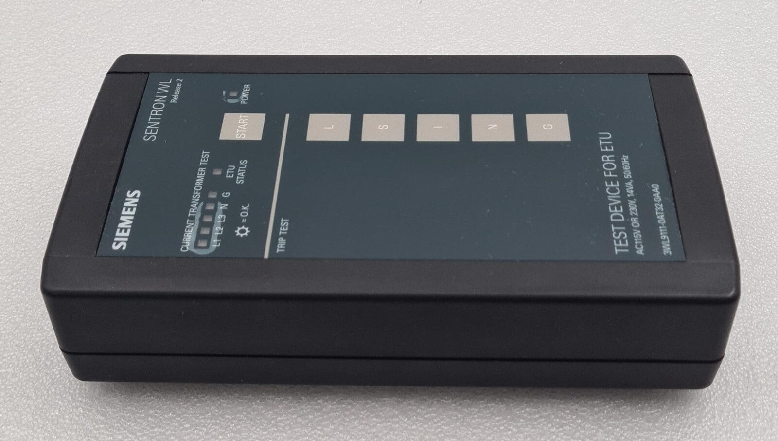 FOR PARTS - SIEMENS SENTRON WL Release 2 3WL9111-0AT32-0AA0 Test Device For ETU