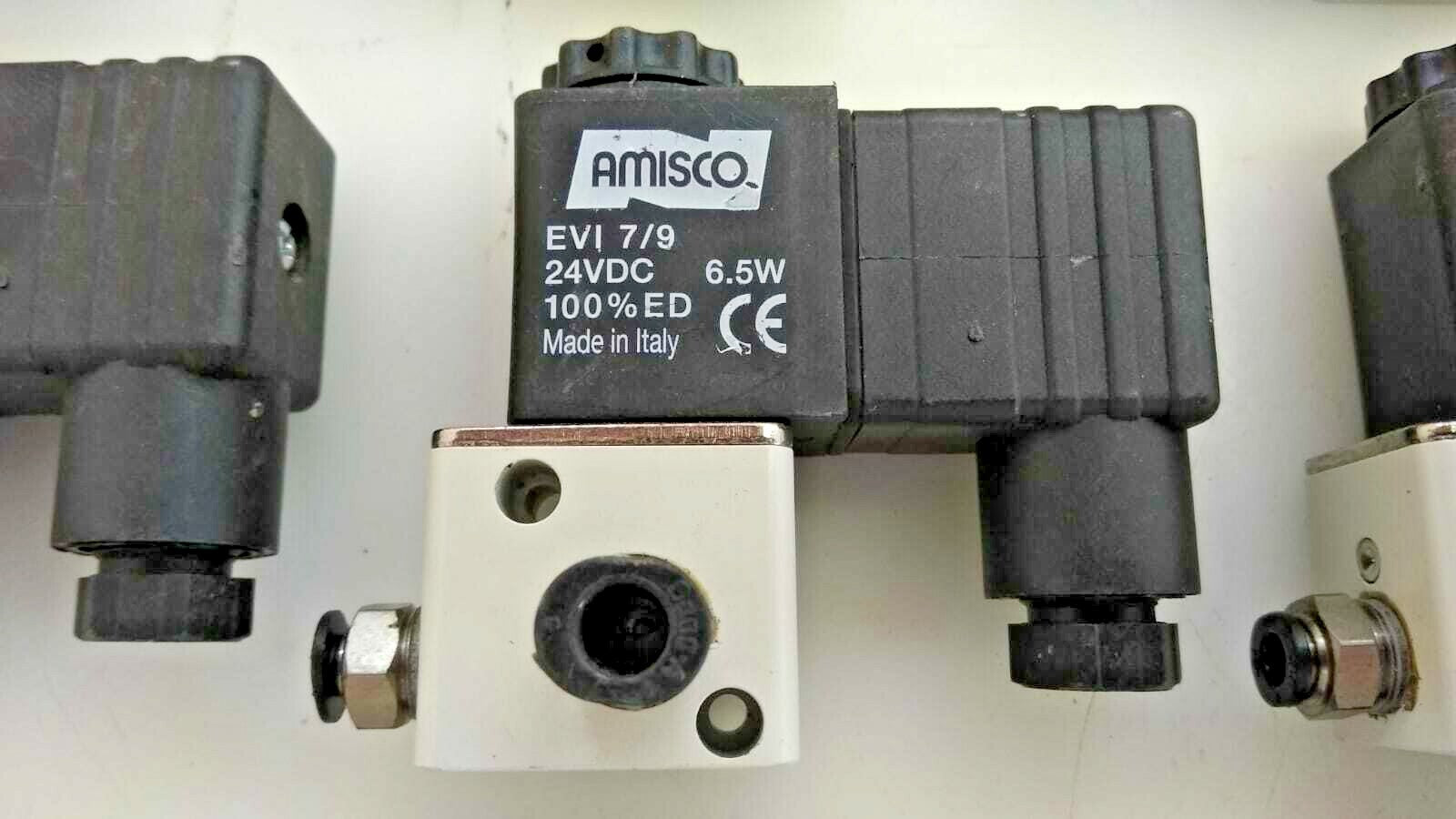 [LOT OF 3] Airtac 3V1-06 2-Way Solenoid Valve Air Pneumatic W/ AMISCO EVI 7/9