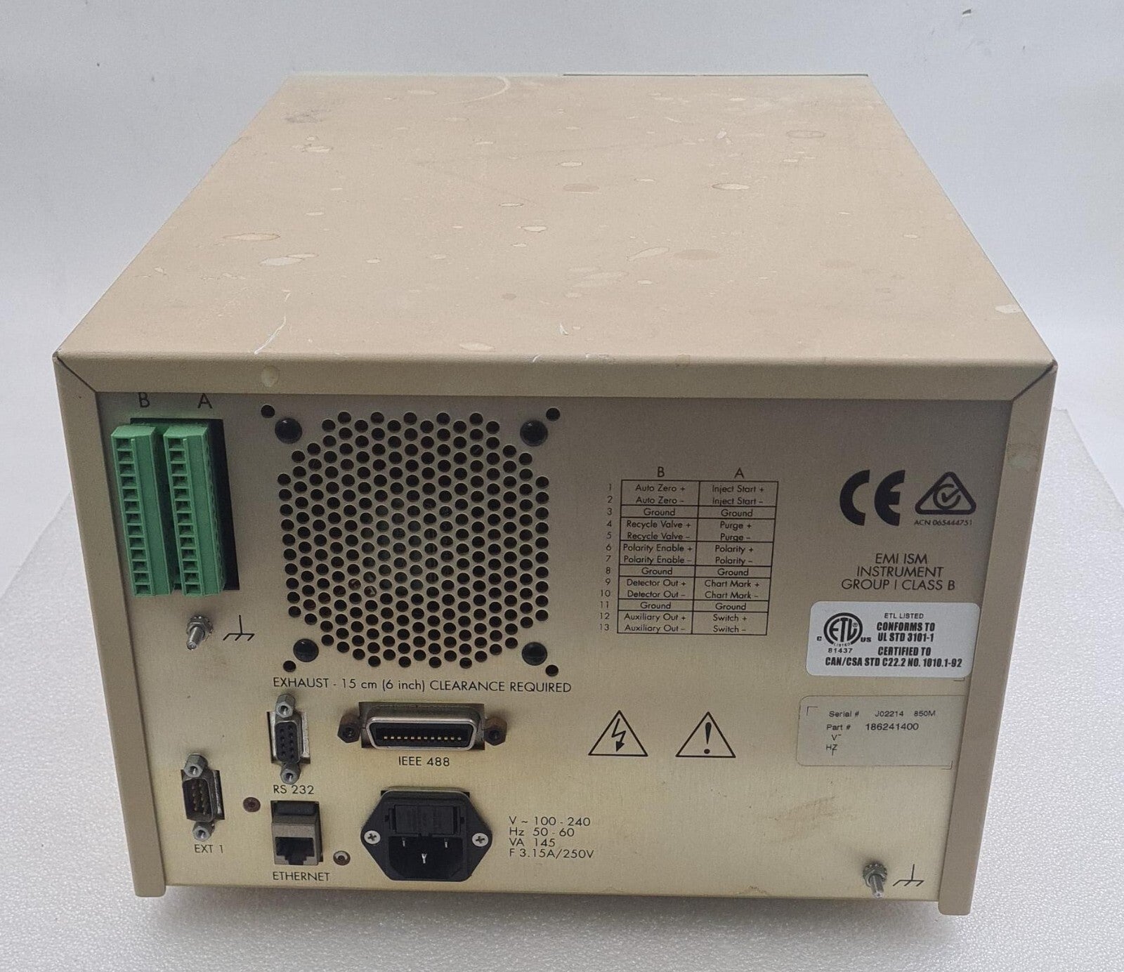 Waters 2414 Refractive Index (RI) Detector (RID) 186241400 HPLC **AS-IS**