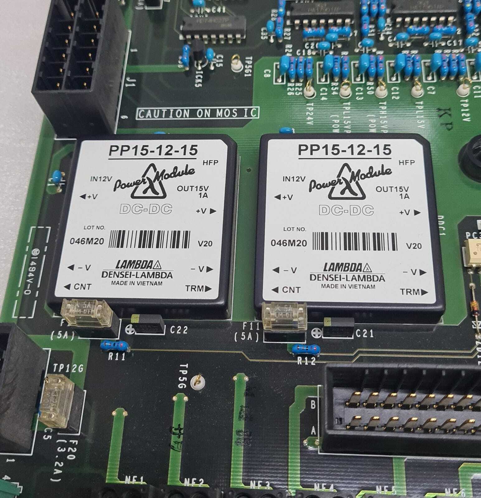 HITACHI FUSE-E1A P/N 768-5046 Power Board C 27685146 W/ 2* LAMBDA PP15-12-15