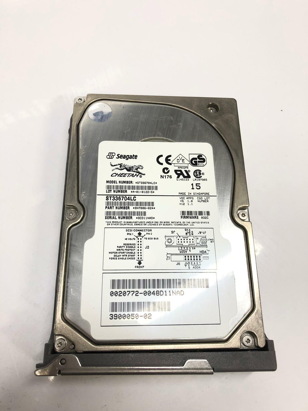 Seagate CHEETAH ST336704LC 9N7006-069 3.5" Hard Drive 36GB SCSI