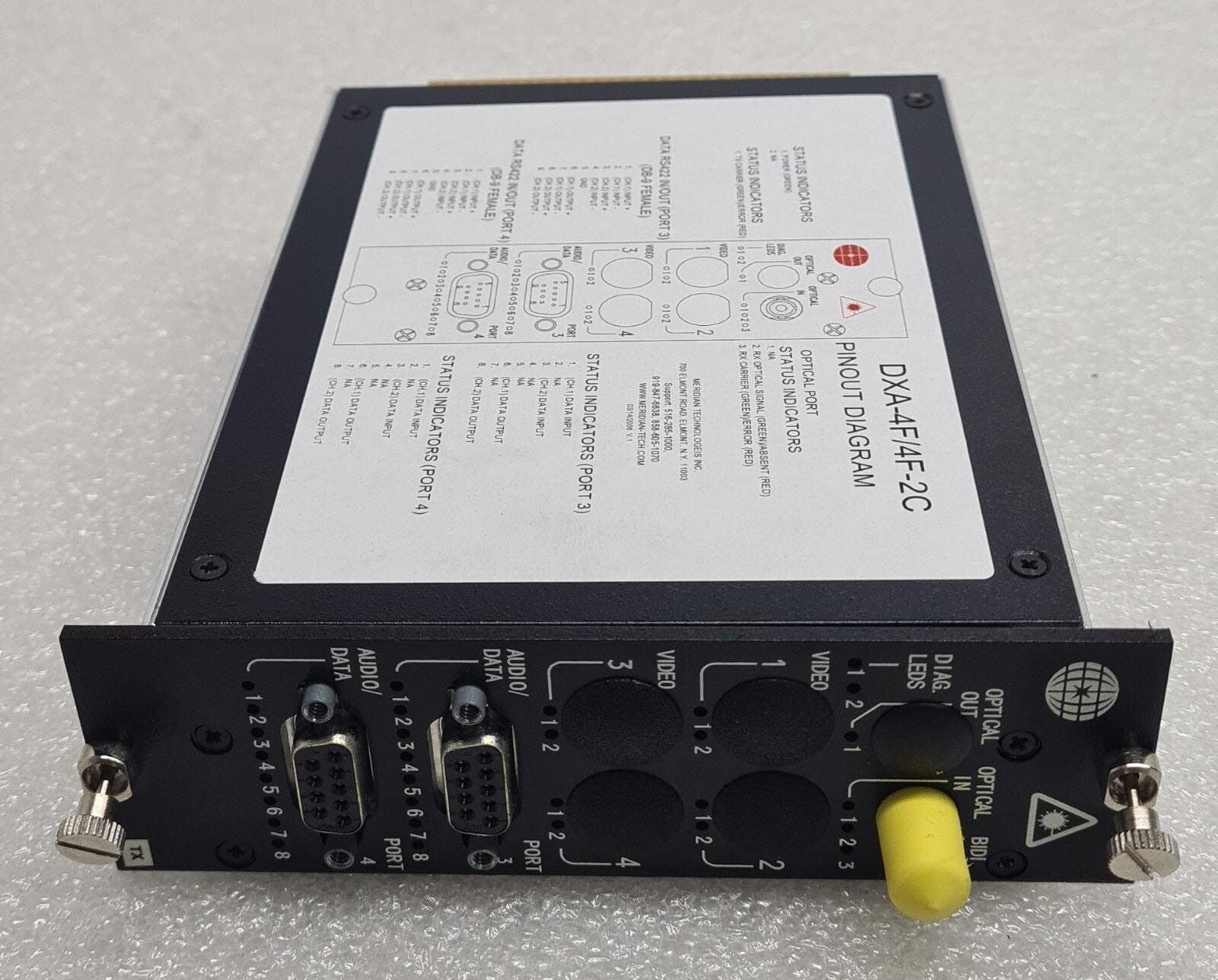 Meridian Technologies DXA-4F/4F-2C Fiber-Optic Transmission