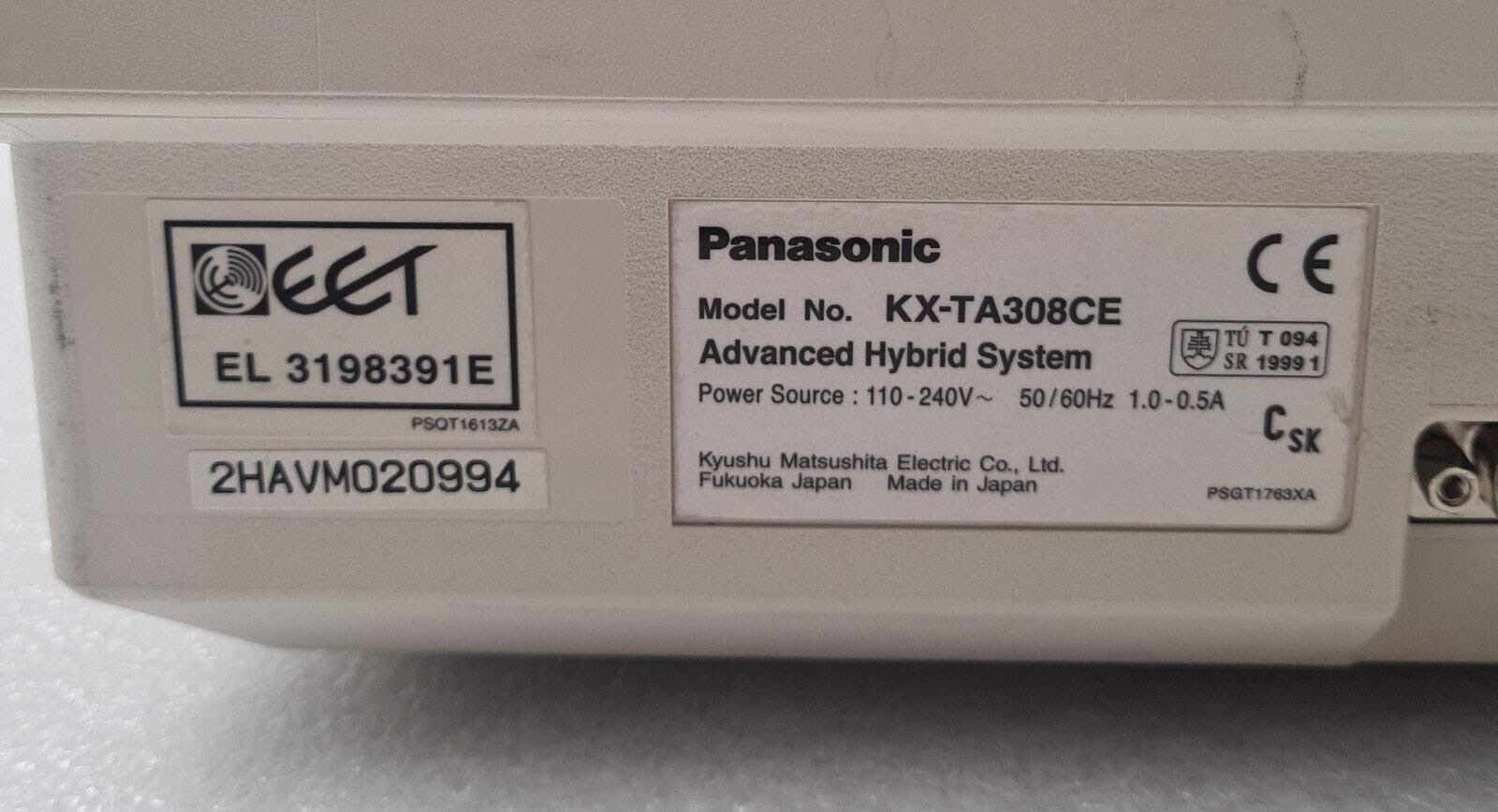 Panasonic KX-TA308 Advanced Hybrid System Switchboard KX-TA308CE