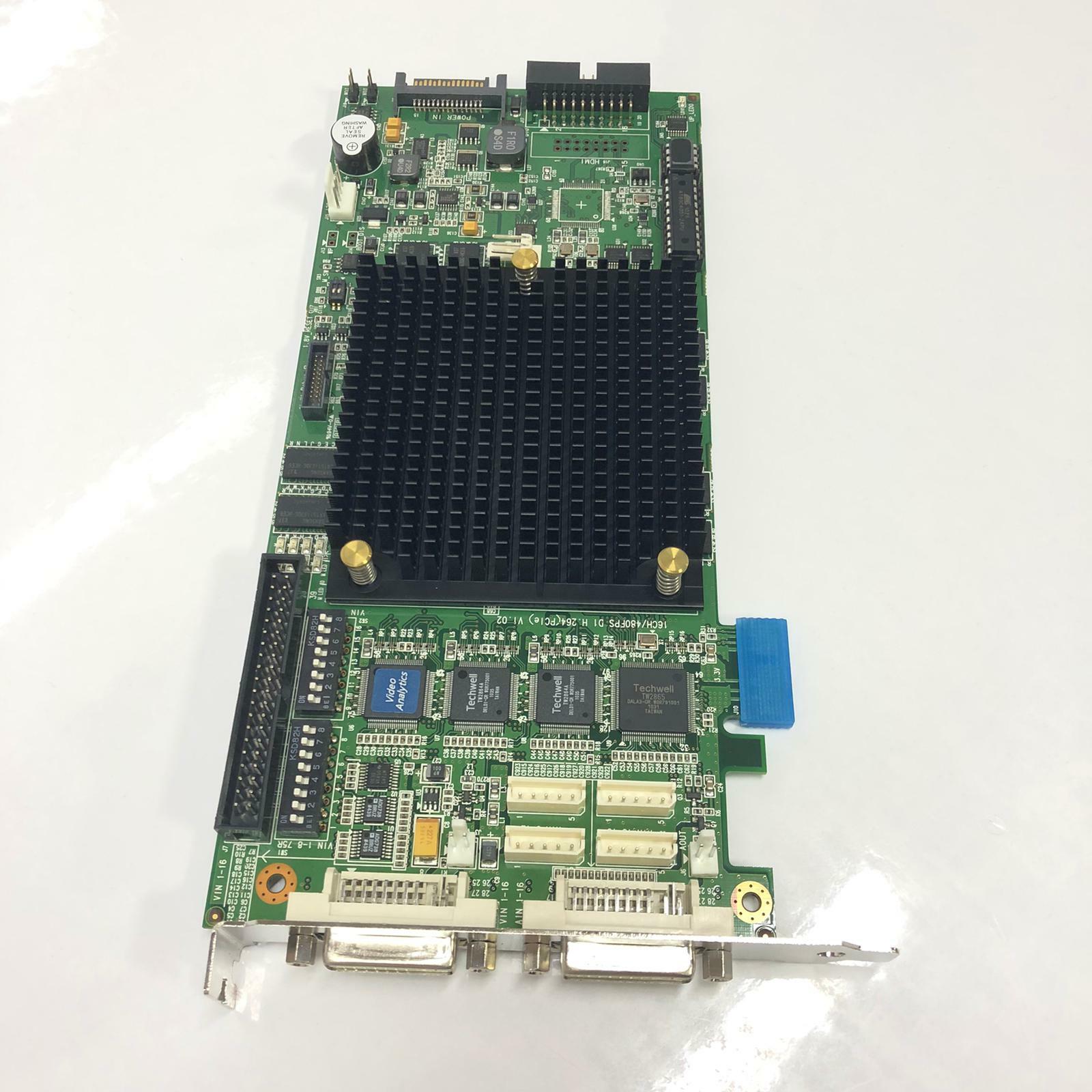 NUUO Video analytics H.264 16CH 480FPS/D1 DVR Real Time Video PciE Card