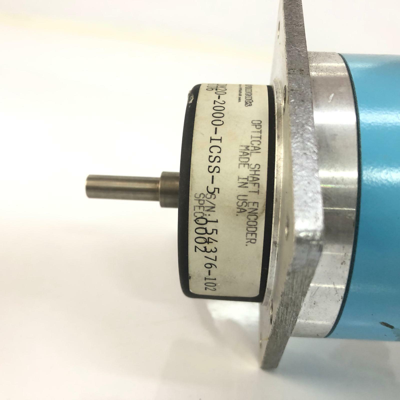 Pacific Scientific motor 2VM62-020-10 + Daynapar Encoder IDM20-2000-ICSS-5