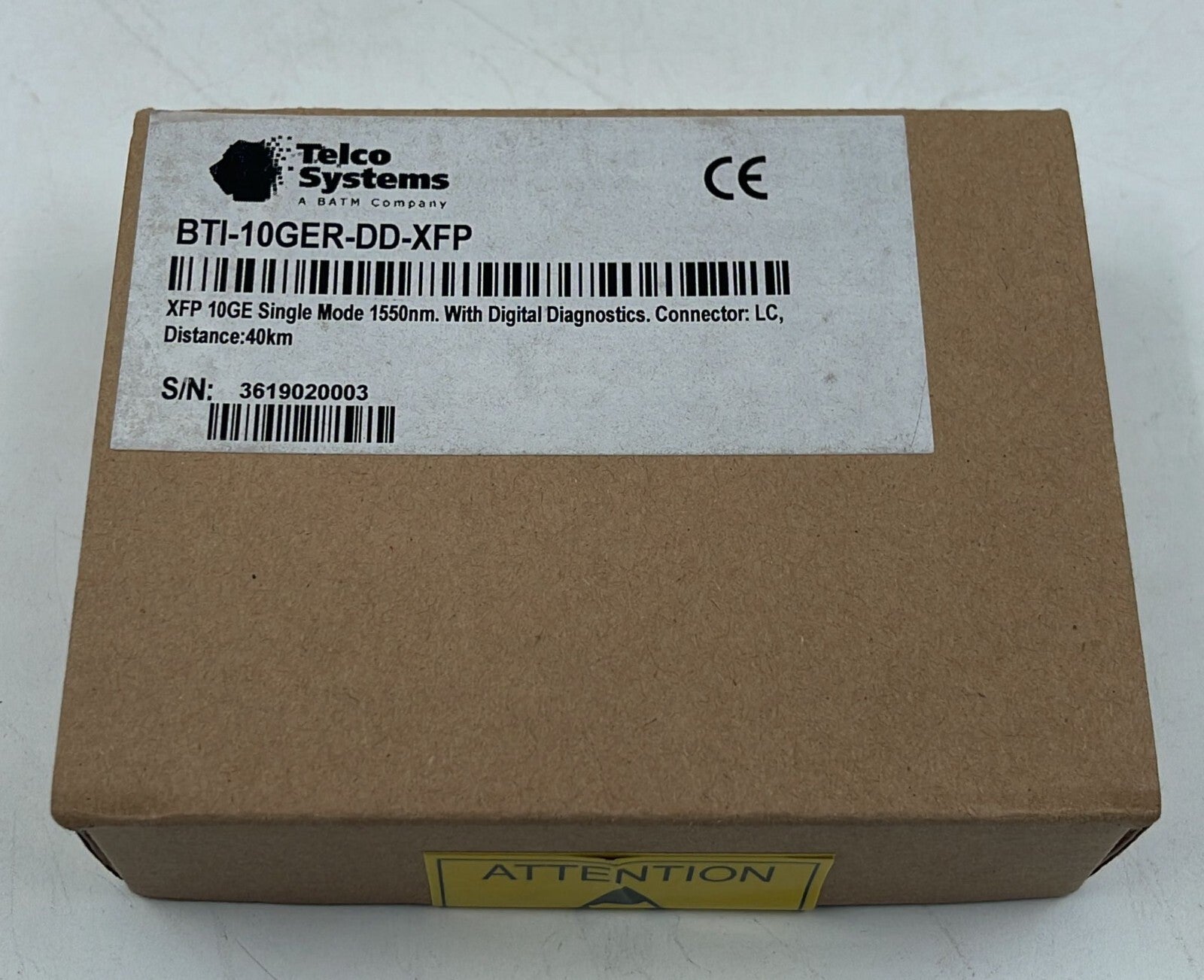 TELCO System BTI-10GER-DD-XFP 10G XFP 1550nm DD 40Km