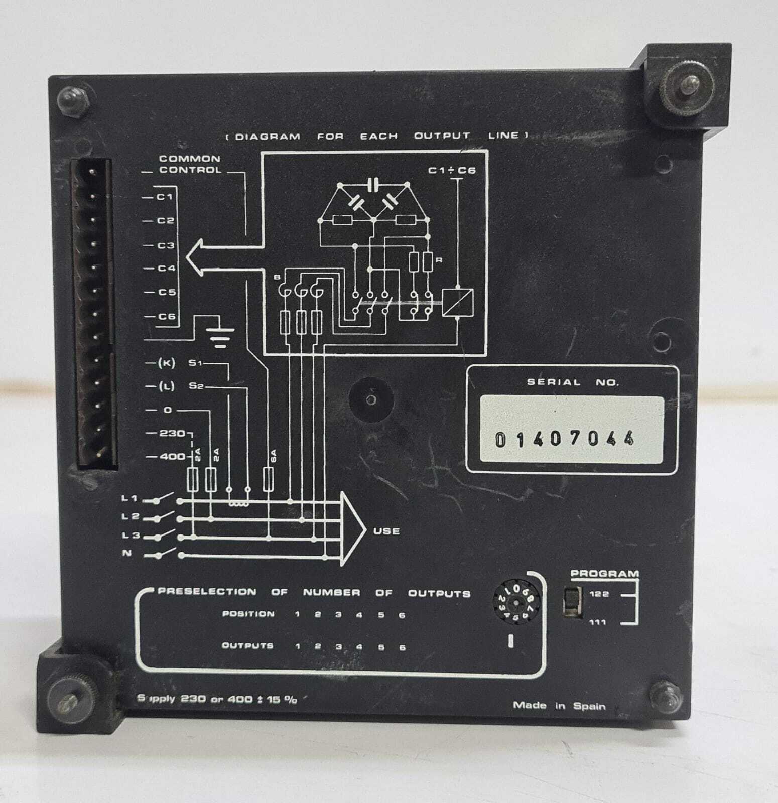 CIRCUTOR computer 6 REACTIVE POWER REGULATOR