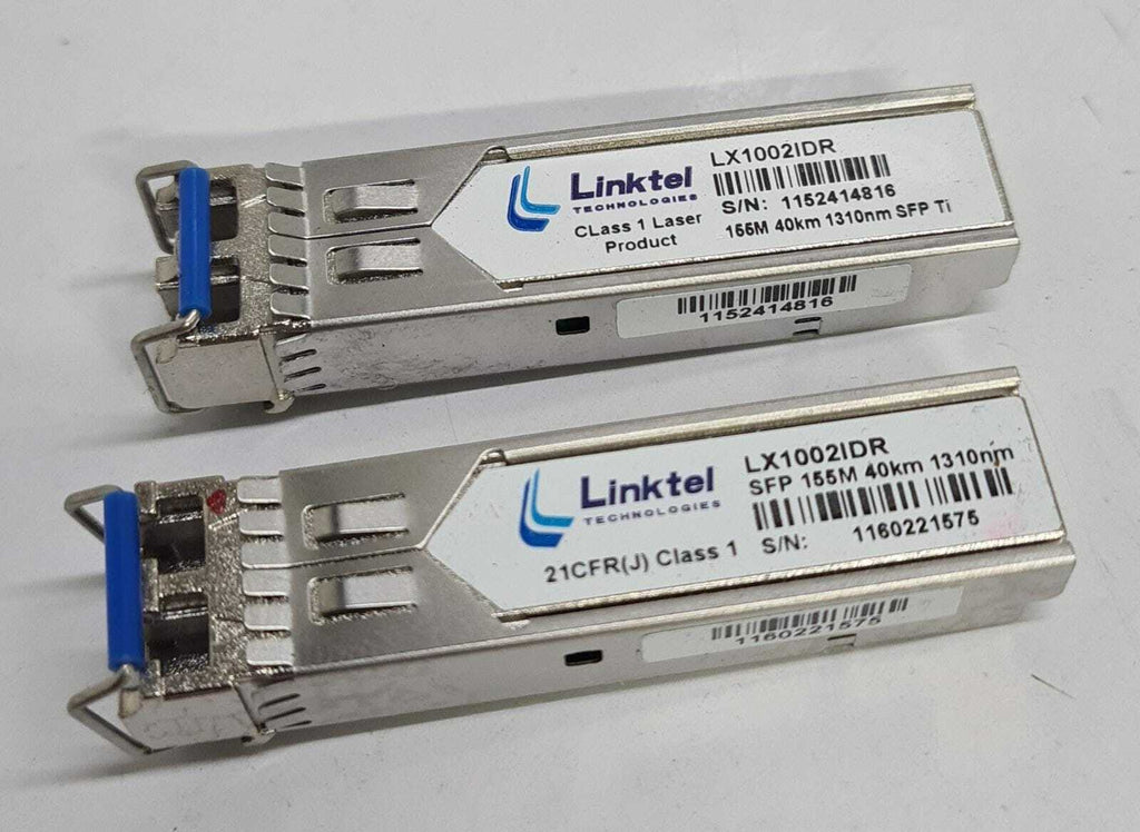 [LOT OF 2] Linktel Transceiver LX1002IDR SFP 155M 40km 1310nm
