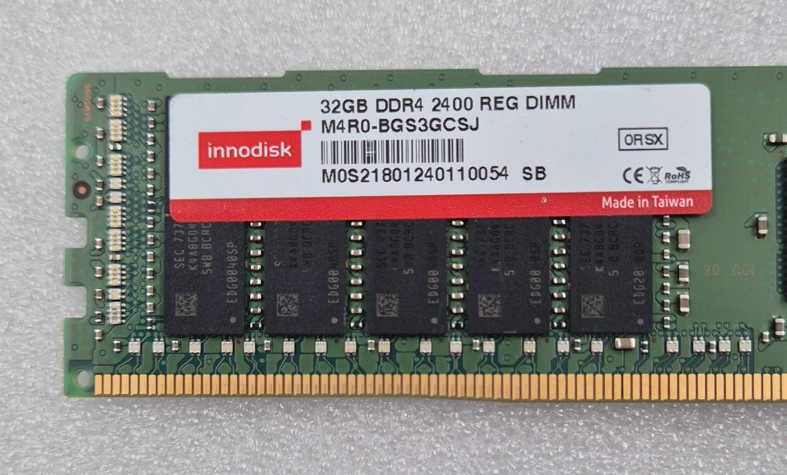 [LOT 8 PCS] Innodisk 32GB DDR4 2400 REG DIMM M4R0-BGS3GCSJ Server MEMORY RAM