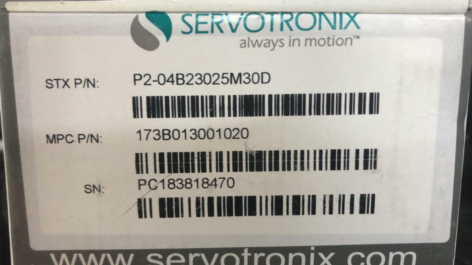 Servotronix servo Motor encoder 173B013001020 P2-04B23025M30D 6000Rpm