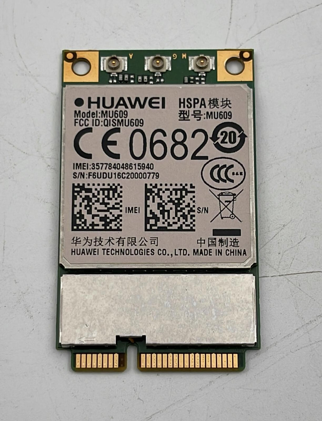 [LOT OF 4] HUAWEI MU609 WCDMA Wireless 3G WWAN Module Mini PCIe card