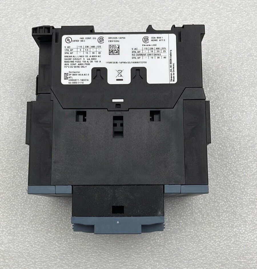 SIEMENS SIRIUS 3RT2035-1AP00 Relay Contactor 230V 50Hz