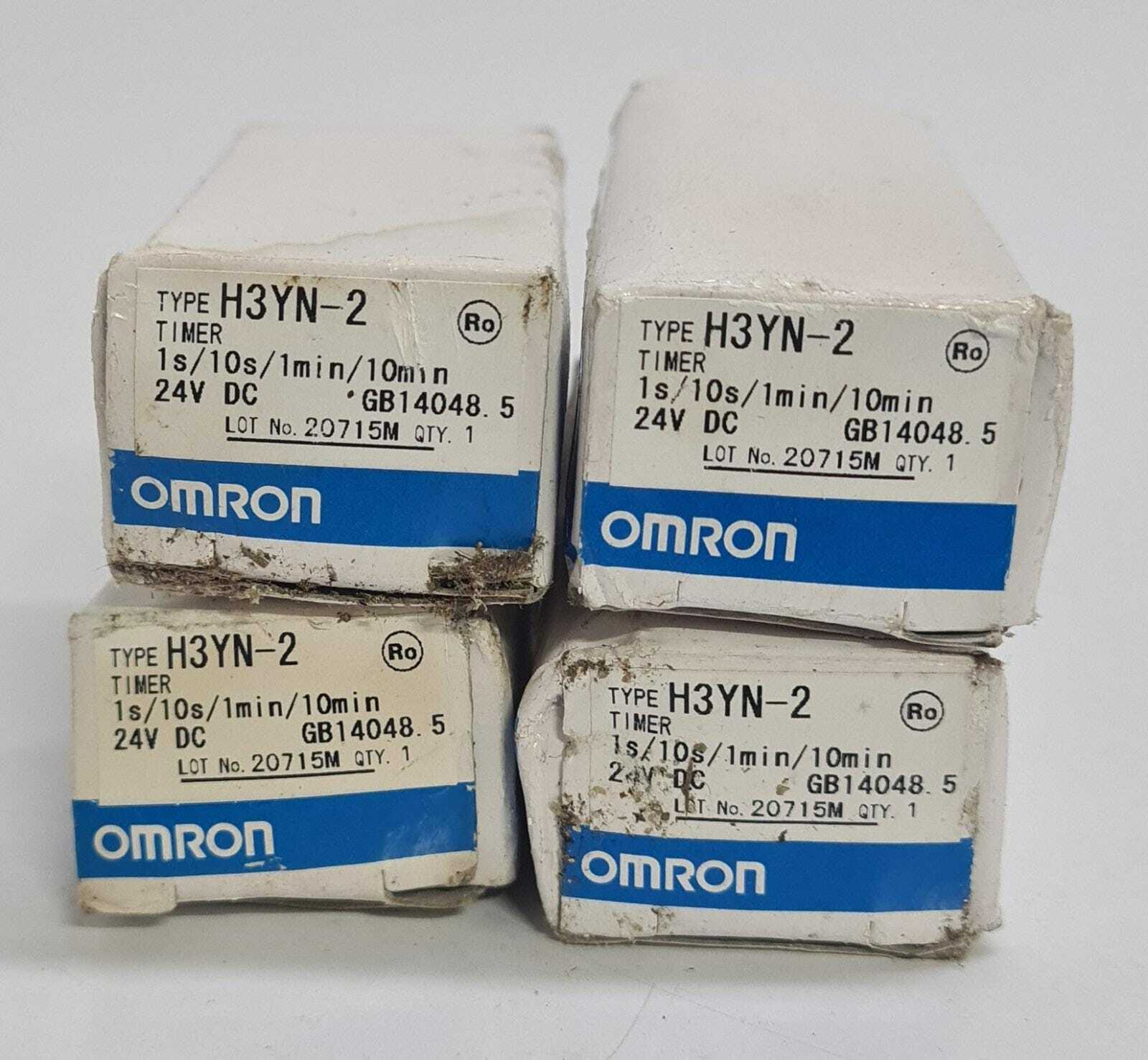 [LOT OF 4] OMRON H3YN-2 4547648117968 GB14048 Timer Relay 24 vdc