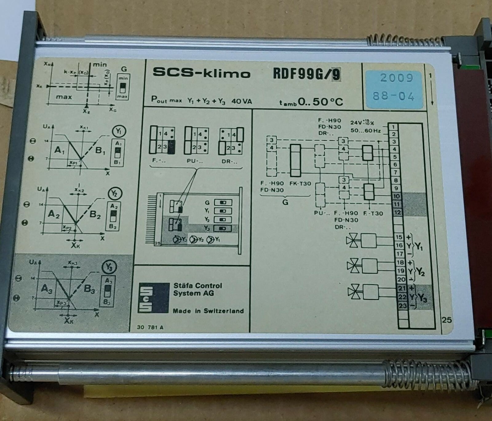 STÄFA Control System SCS-KLIMO RDF99G/9 Universal Controller SWISS MADE