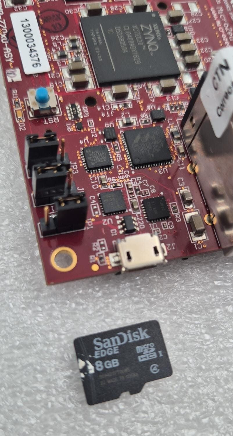 AVNET MicroZed Z7MB-7Z0X0-ASY Evaluation Board BD-Z7MB-7Z020-G W/ 8GB