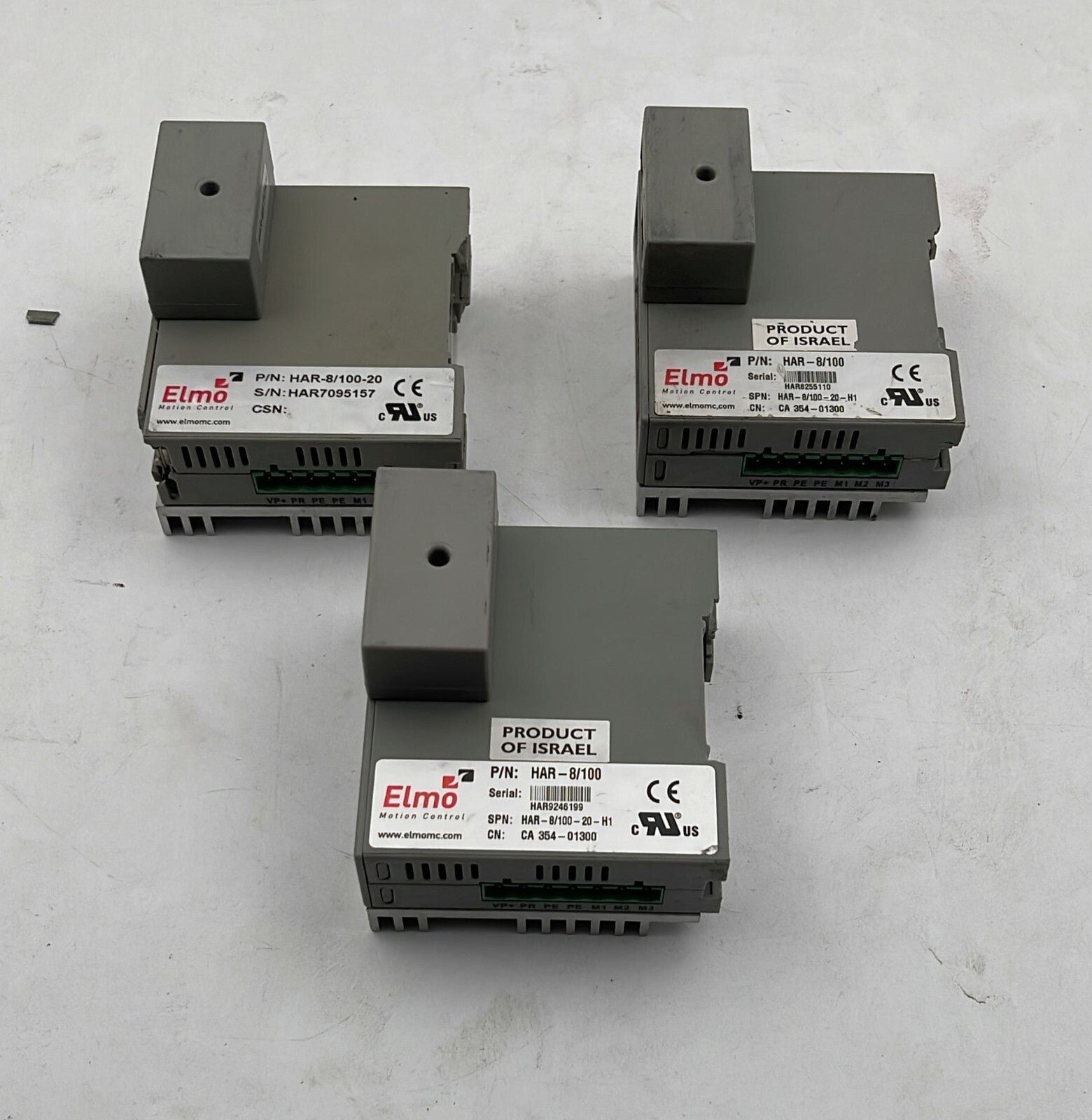 [LOT 3] Elmo Control HAR-8/100 HAR-8/100-20 Servo Drive HAR-EXTCAN **AS IS**