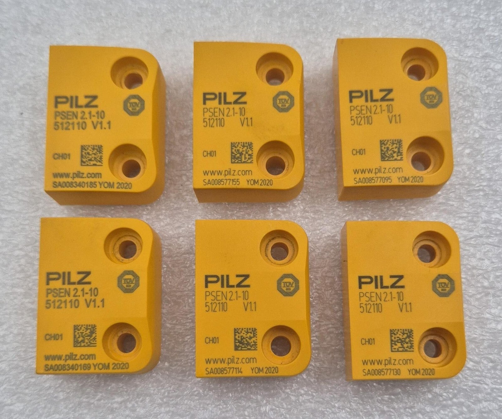 [LOT OF 6] PILZ PSEN 2.1-10 512110 V1.1 MAGNETIC ACTUATOR 30V 10W