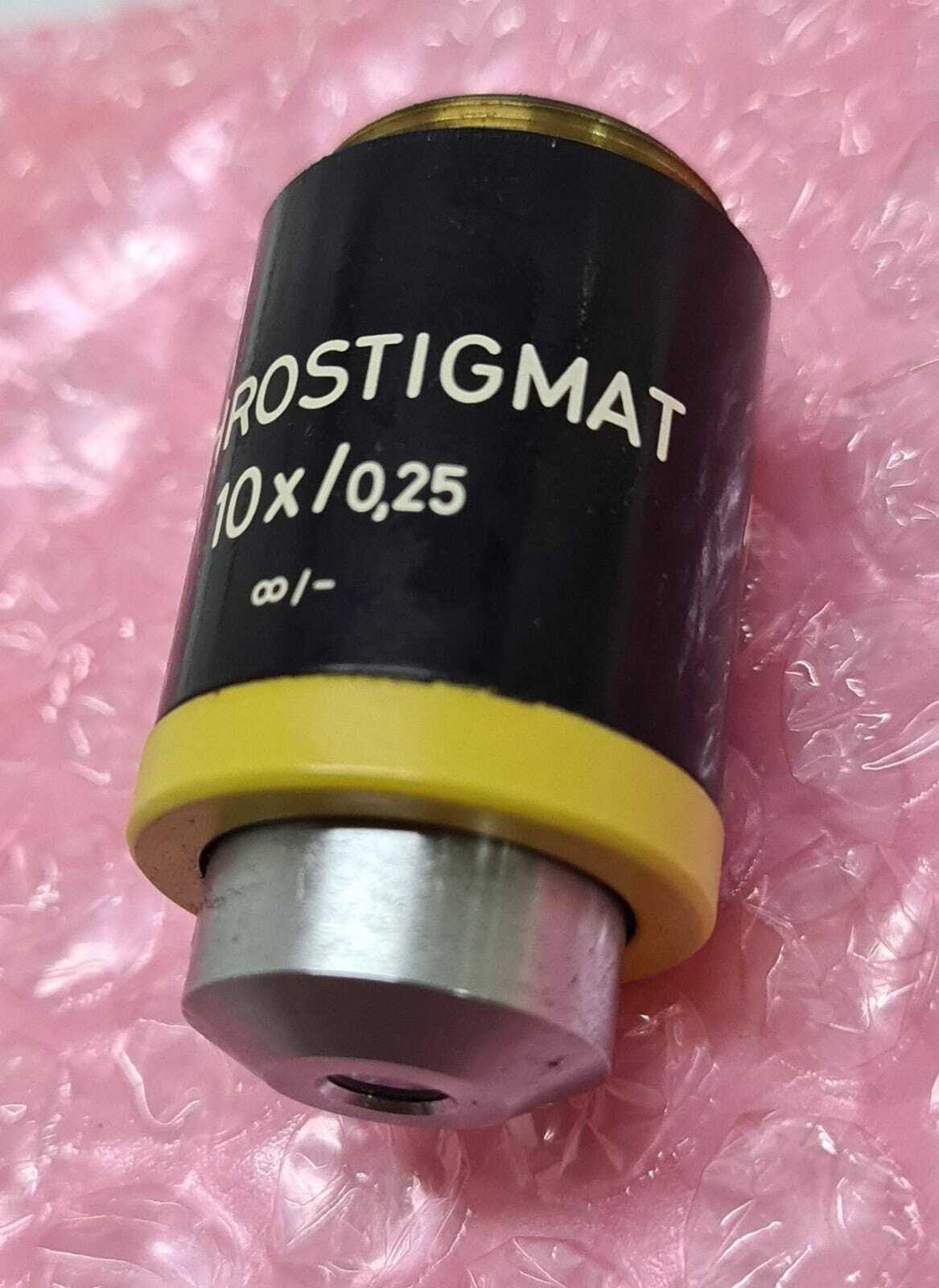 Zeiss ACHROSTIGMAT 44 01 30 10X/0.25 ∞/- Microscope Objective Lens Contrast