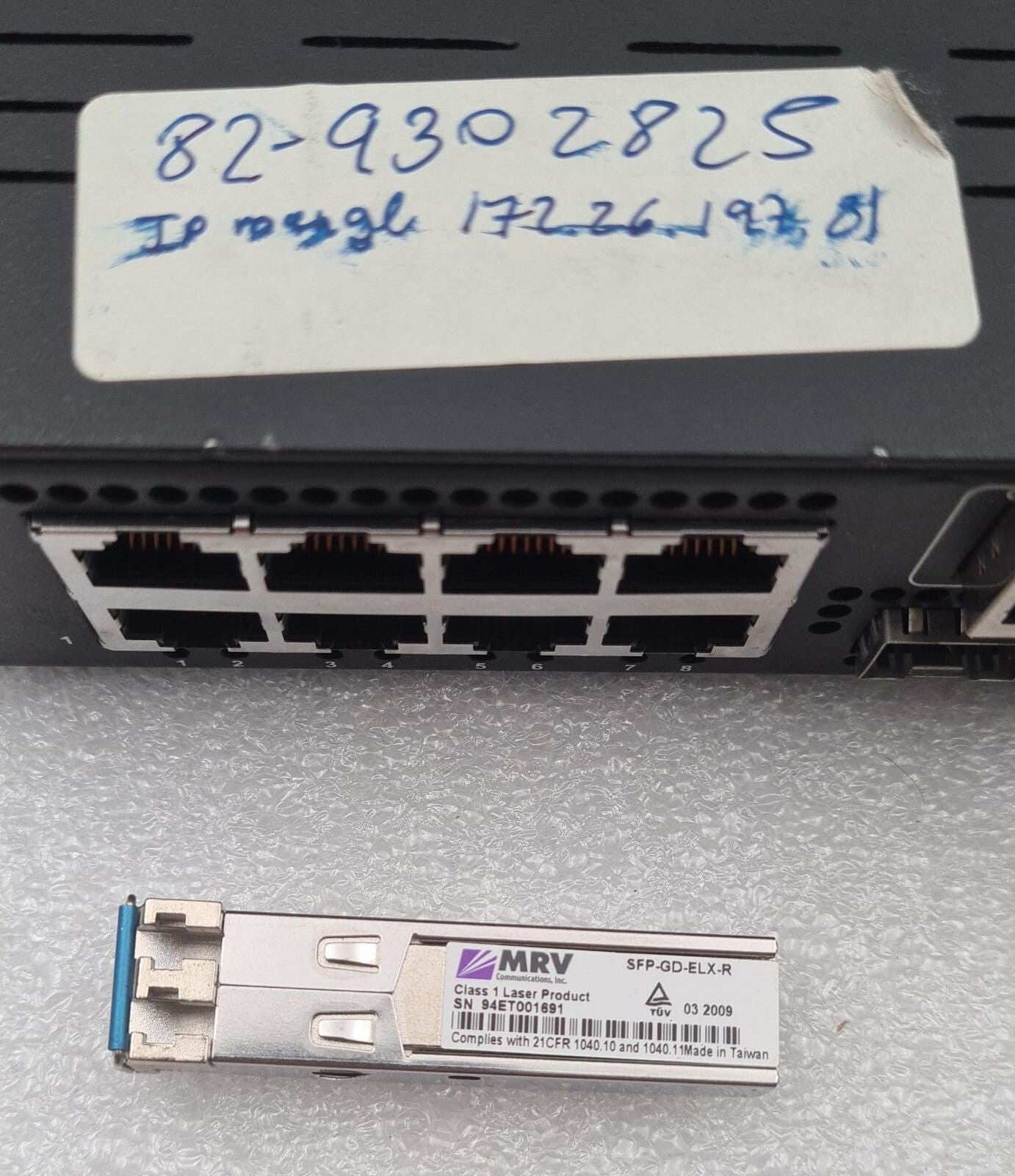 MRV OS-910 OS910/AC-1 Demarcation Platform RJ45 10/100/1000 BASE-T+2 1000FX SFP