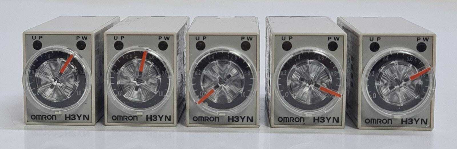 [LOT OF 5] OMRON H3YN-2 4547648117968 GB14048 Timer Relay 24 vdc