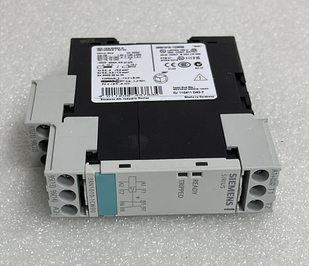 Siemens 3RN1010-1CW00 Thermistor motor protection relay 24-240V GB14048.5/50Hz