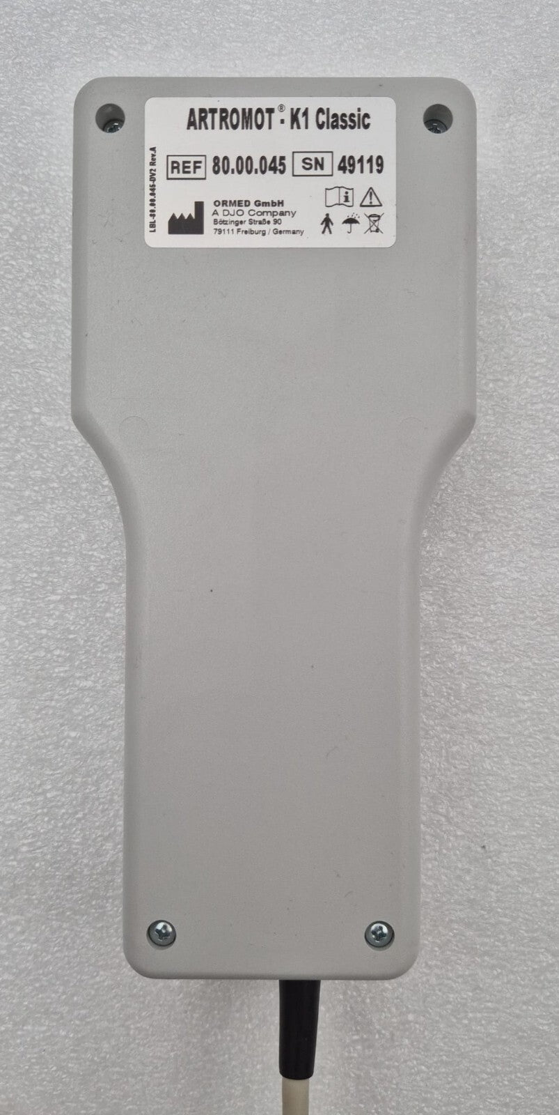 ORMED GmbH ARTROMOT K1 Classic 80.00.045 HAND CONTROLLER REMOTE CONTROL