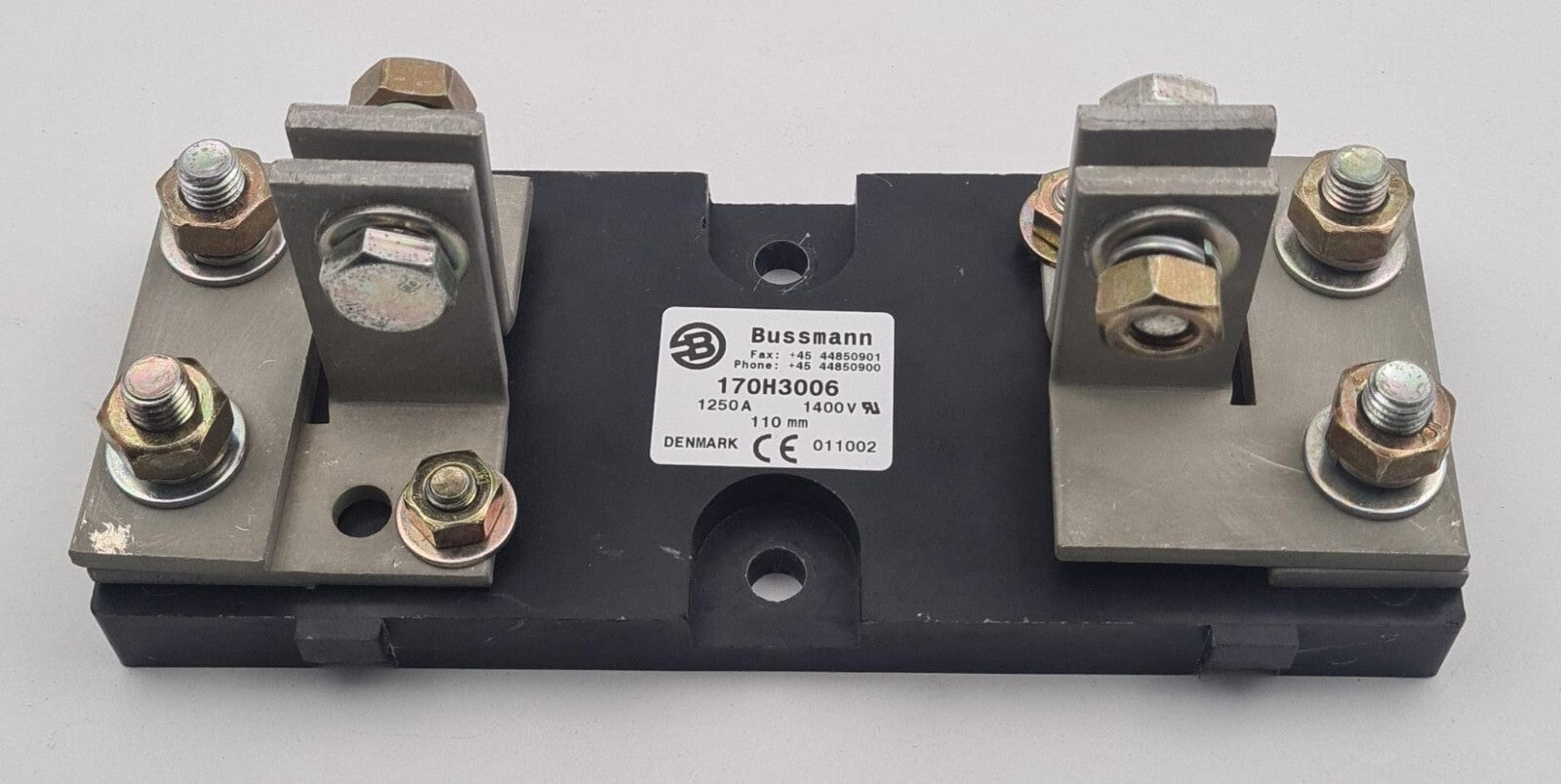 *USED* Cooper Bussmann 170H3006 1250A 1400V 110mm Base Mount Fuse Holder