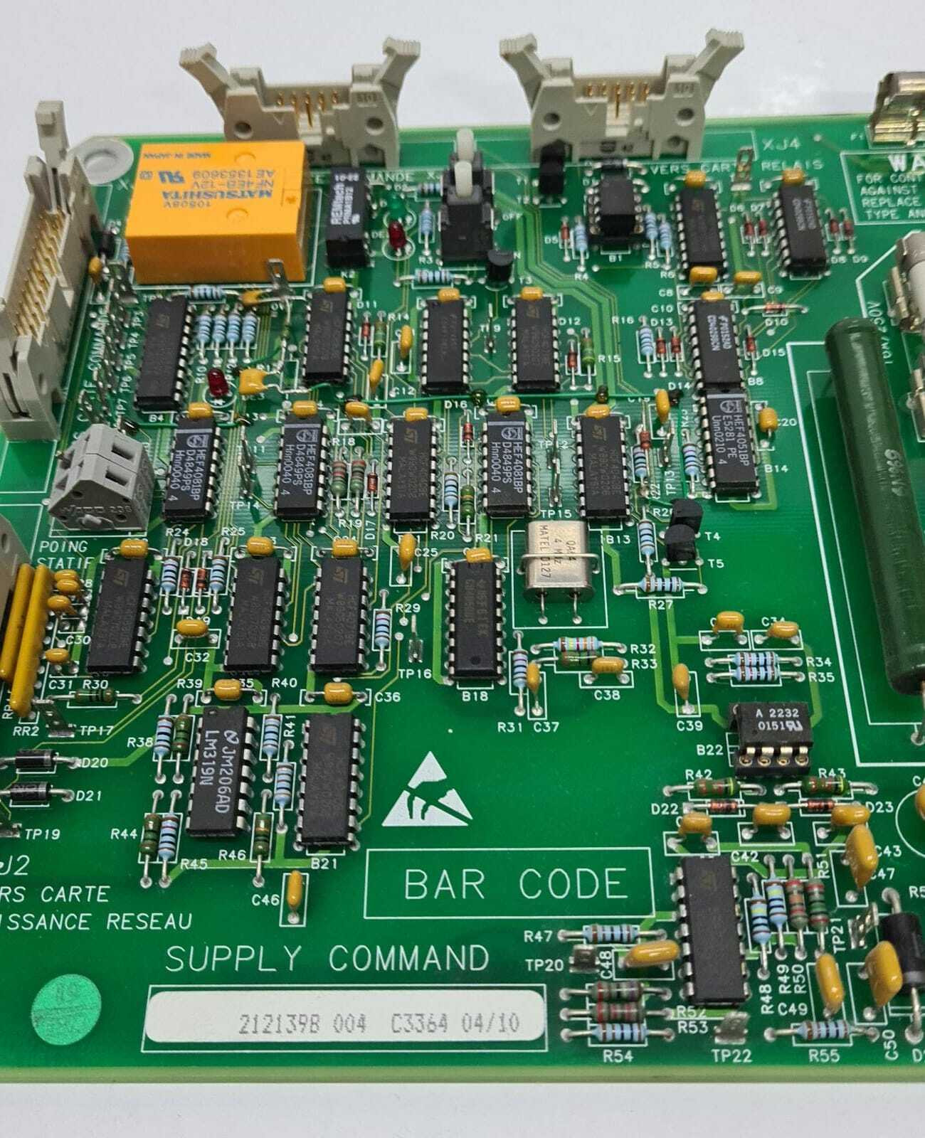GE Mammography Senographe DMR+ Supply Command Board 2121398 004