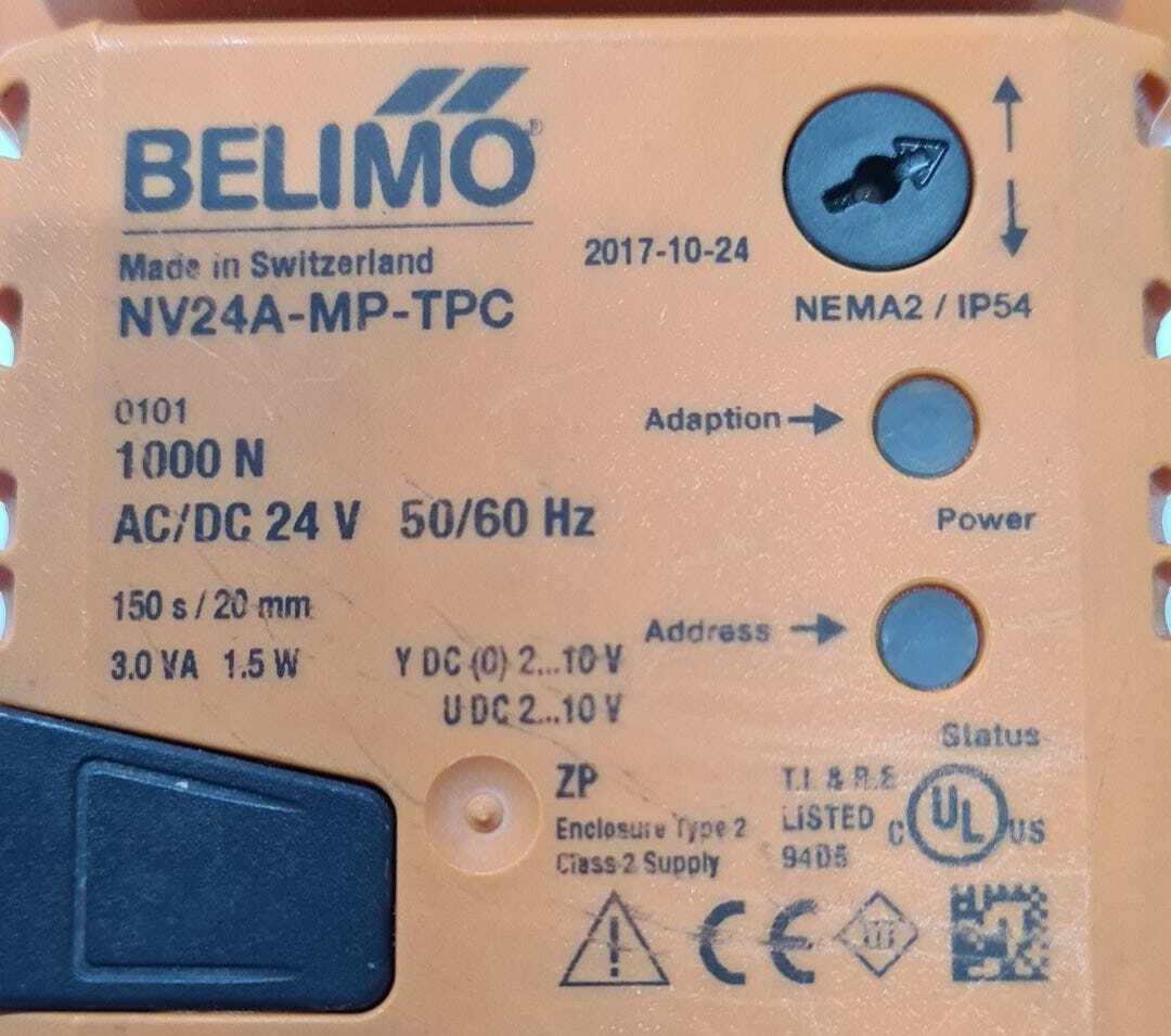 BELIMO NV24A-MP-TPC Globe valve actuator retrofit 1000 N 24V AC/DC