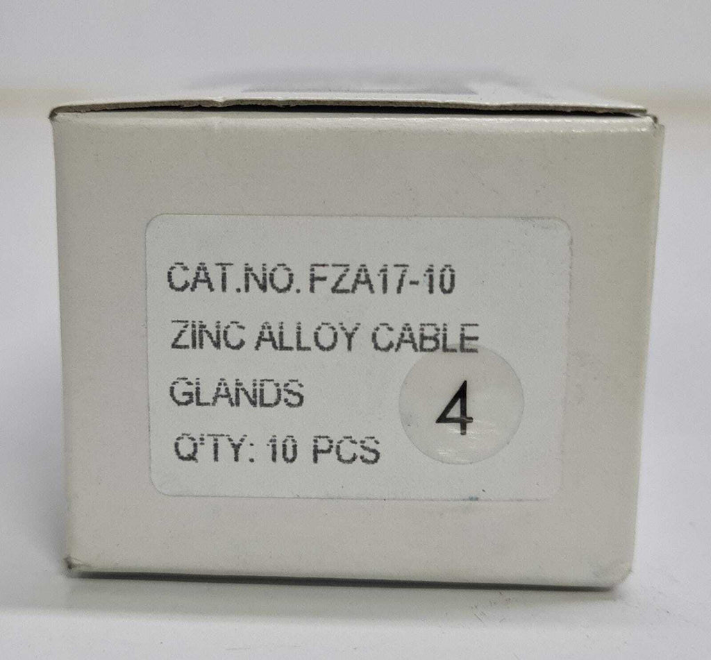 [LOT OF 10] NEW - AVC FZA17-10 ZINC ALLOY CABLE GLANDS FZA-17