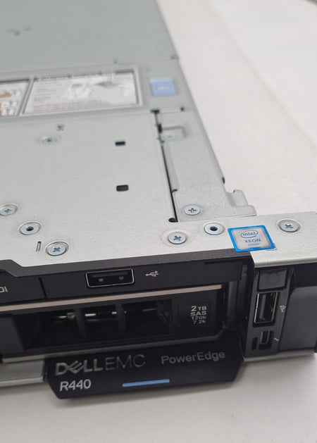 Dell EMC PowerEdge R440 1U server front view