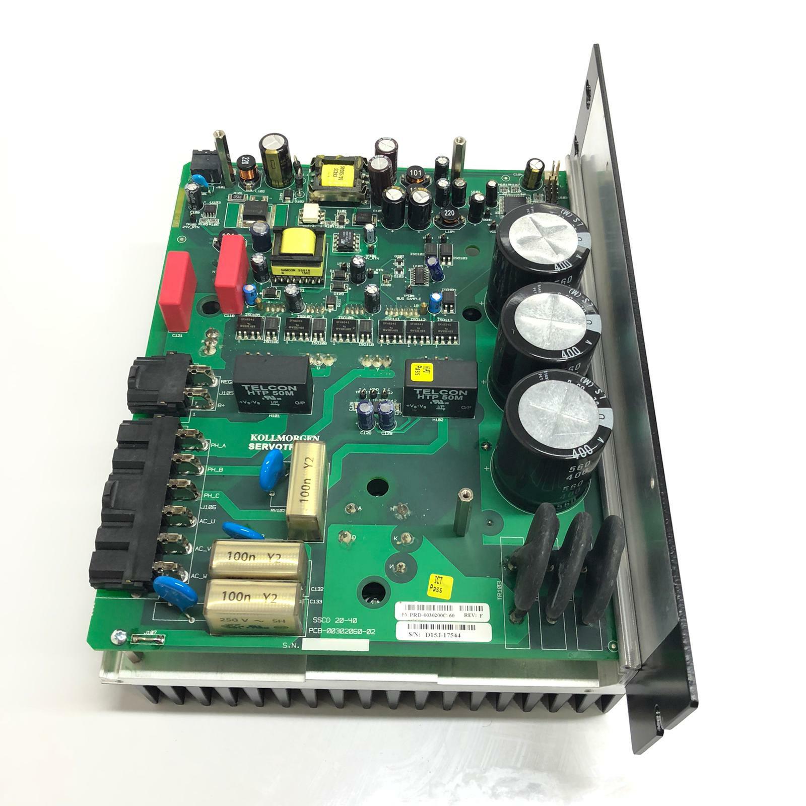 KOLLMORGEN SSCD 20-40 PRD-0030200C-60 F Servo Drive Power Board Replacement