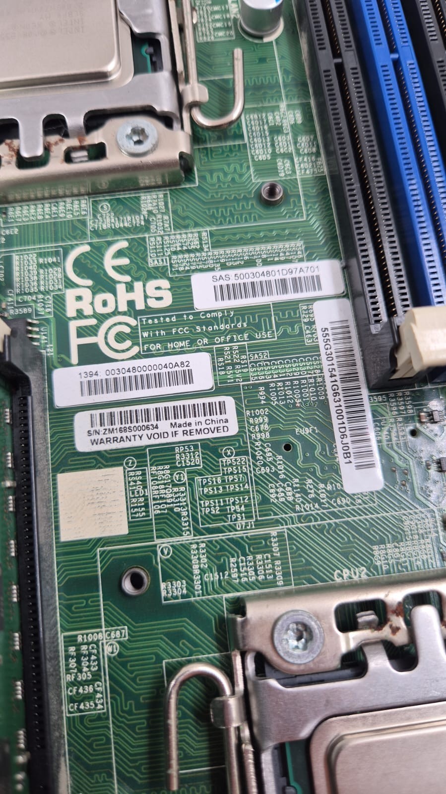 SUPER X8DA6-SA009A Motherboard W/ 6* 4GB & 2* CPU & I/O Shield for Siemens