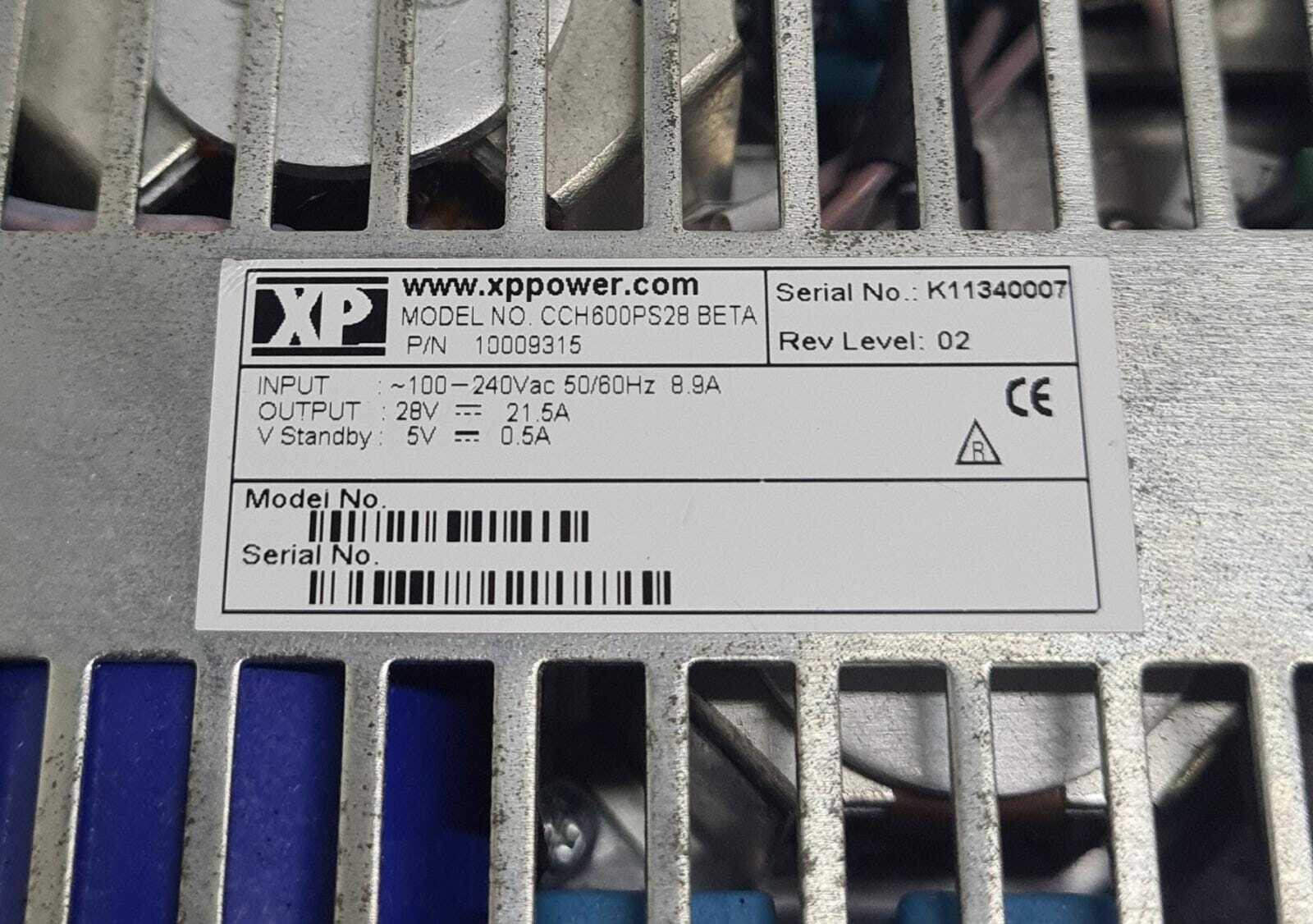 XP Power CCH600PS28 BETA 10009315 Ac-Dc Converter Enclosed Power Supply