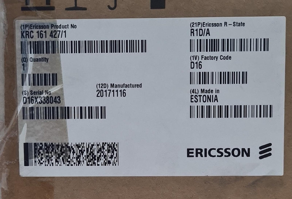 NEW SEALED - Ericsson KRC 161 508/1 Transceiver Radio Unit 2203 B5 R1D/A