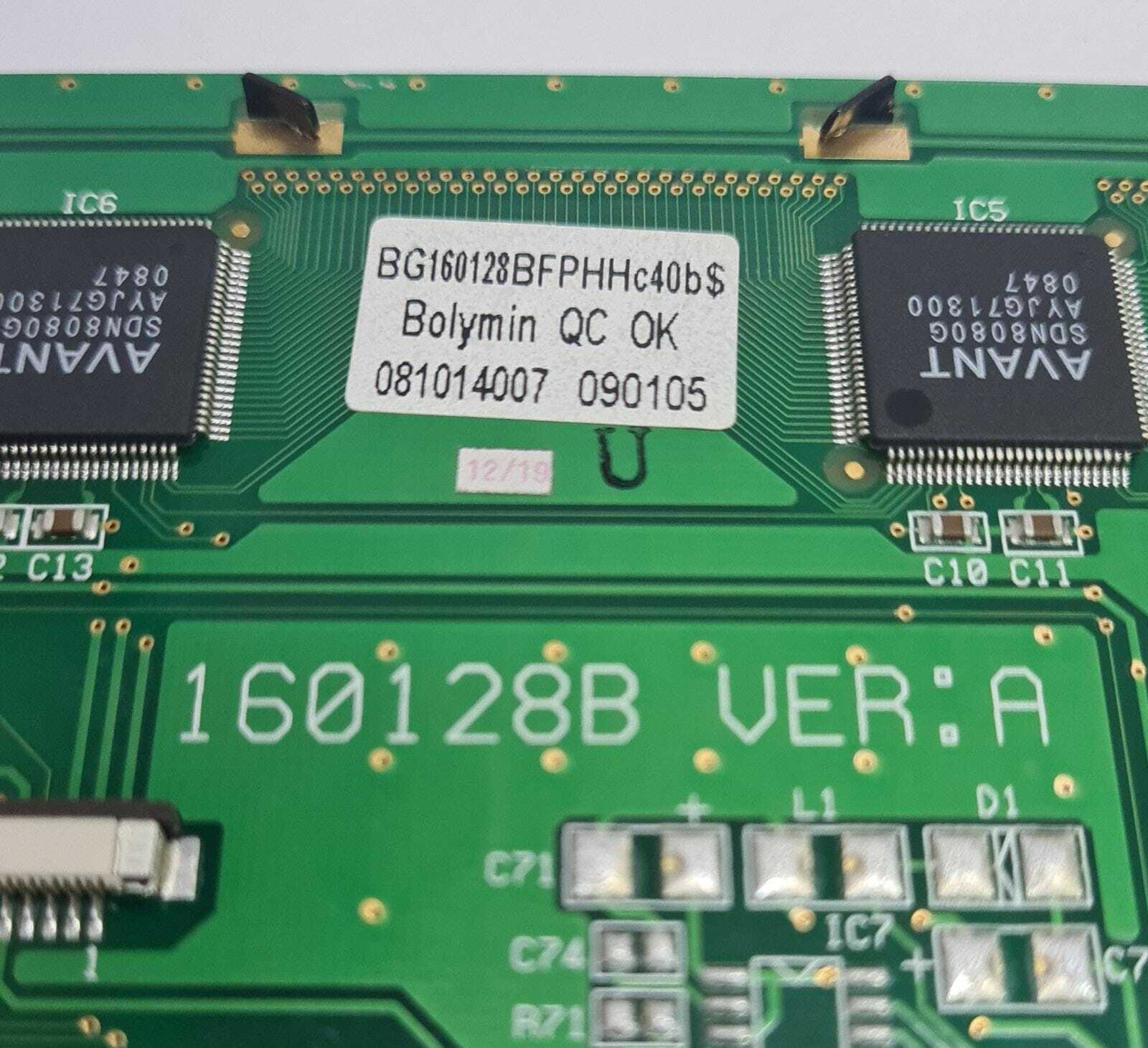 WINSTAR BG160128BFPHHc40b$ 160128B Rev. A Graphic LCD 4.8'' LED DISPLAY