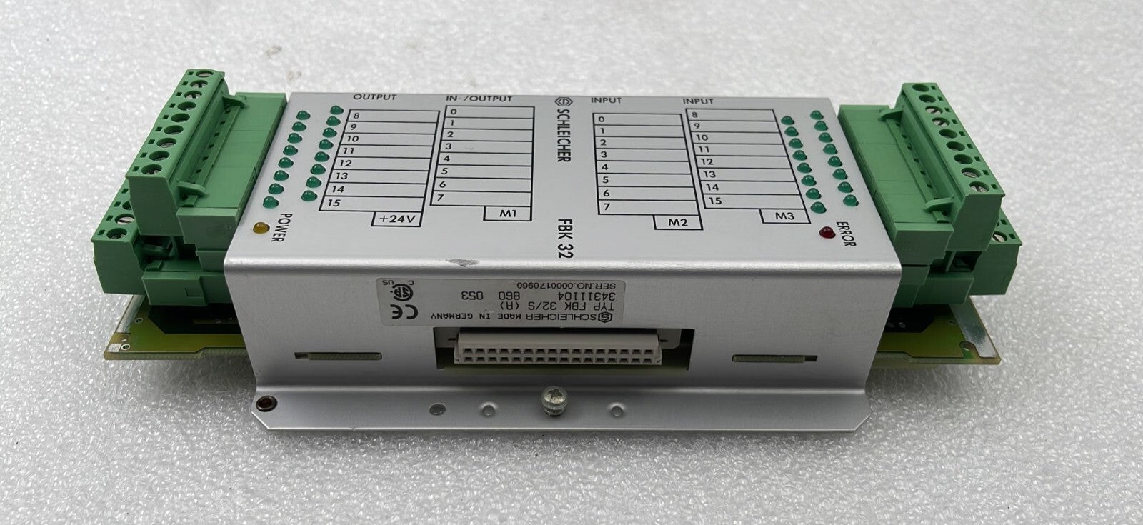 NEW - SCHLEICHER Controller FBK 32/S (A) 34311104 I/O Control Module