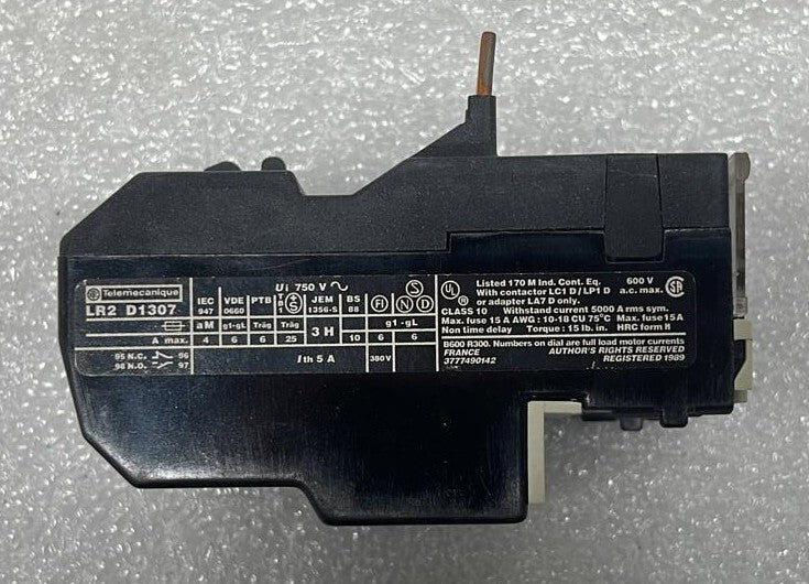 [LOT OF 3] Telemecanique THERMAL OVERLOAD LR2 D1314