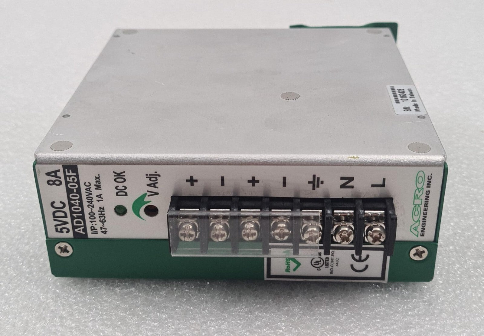 ACRO ENGINEERING AD1040-05F Switching Mode Power Supply 5VDC 8A