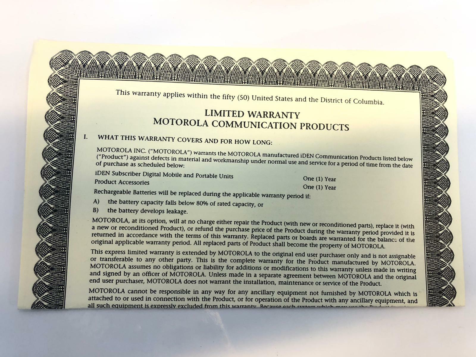 Motorola iden Wireless Modem im1000 Router Without transformer