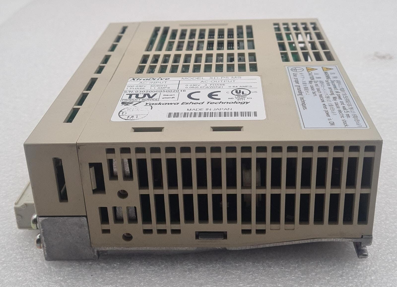 Yaskawa XtraDrive Model XD-P5-MS V2.91 Servo Drive 220-230V