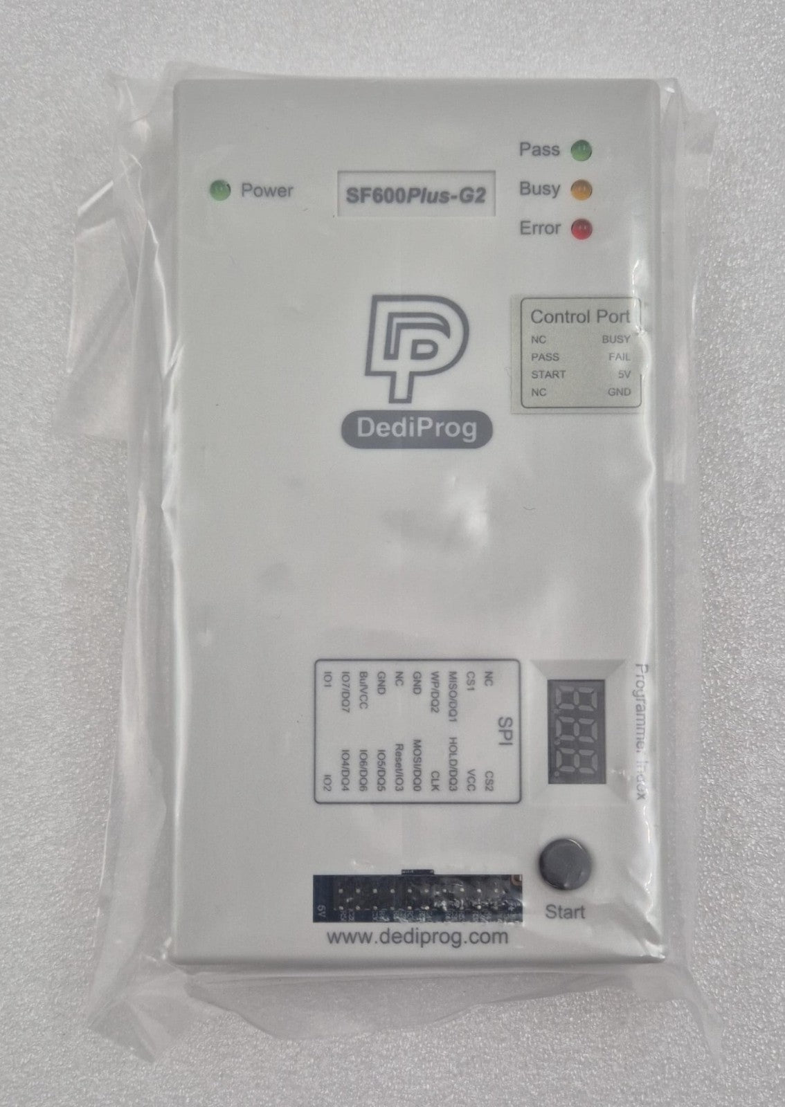 DediProg SF600Plus-G2 programmer main unit front view