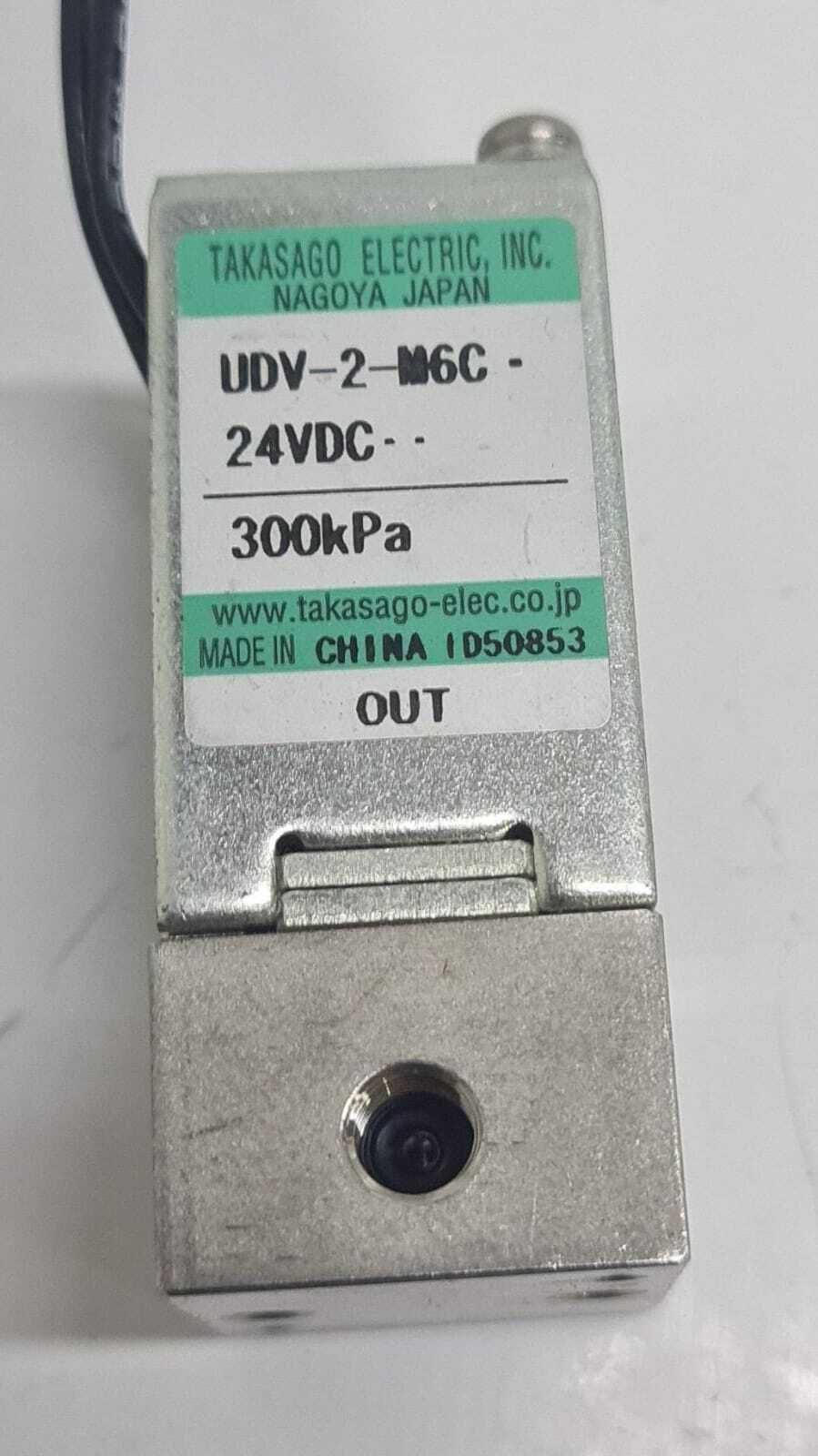 [LOT OF 7] Takasago Electric UDV-2-M6C 24VDC 300kPa Liquid Solenoid Valve