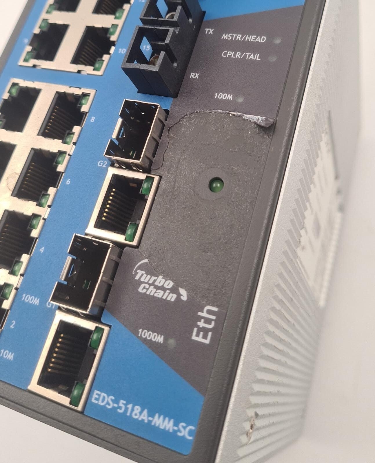 MOXA Turbo Chain EDS-518A-MM-SC Ethernet Industrial Switch 1201005180012