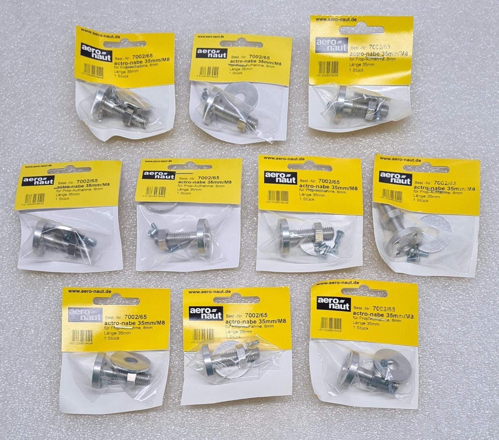 [LOT OF 10] NEW- aero-naut 7002/65 actro-nabe 35mm/M8 35mm Propeller Coupling