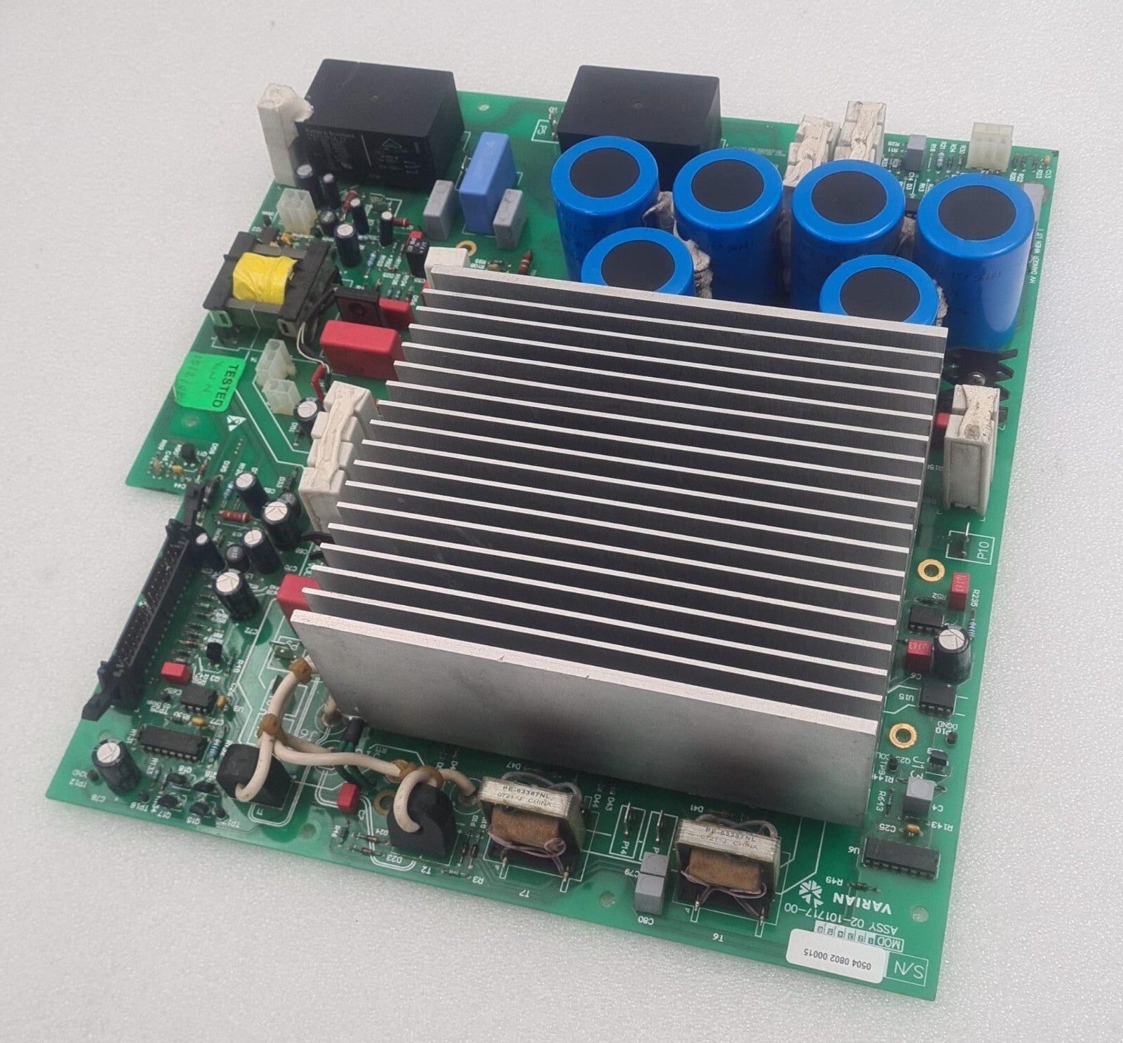 Varian Board ASSY 02-101717-00 50-101717-02 W/ Heat Sink Cooler
