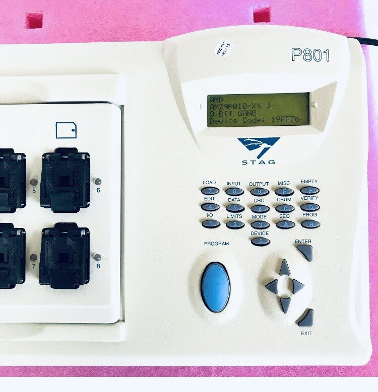 STAG Programmer P801 High Speed EPROM Gang Multi Socket Chip Production G882