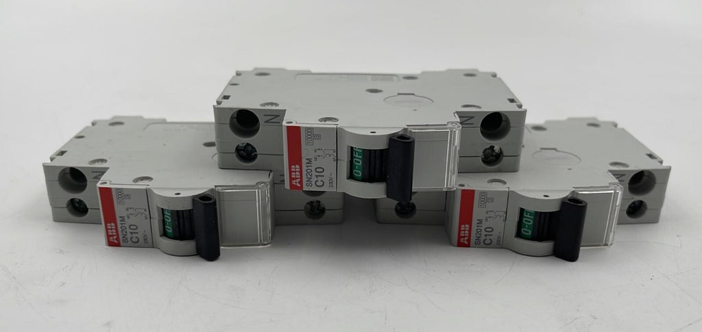 [LOT OF 3 ] ABB SN201M C10 CIRCUIT BREAKER P/N 2CSS275101R0104